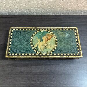 Henry Clive 1920s Art Deco Canco Trinket/Cigarette Tin Box